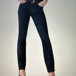 J Crew, vintage slim straight jean, size 30, dark denim resin wash